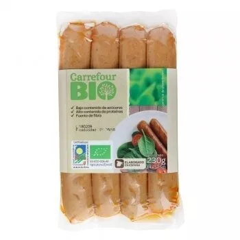 Preparado vegetal tipo frankfurt Carrefour,  Carrefour bio , code 8431876265293