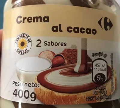 Crema Para Untar Al Cacao Con Avellanas. Carrefour , code 8431876267358