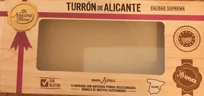 Turron de Alicante De nuestra tierra 250 g, code 8431876269864