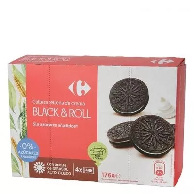 Galleta negra-blanca sin azúcares añadidos Carrefour , code 8431876271959