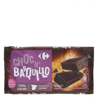 Barquillo cacao sin azúcar Carrefour , code 8431876272789