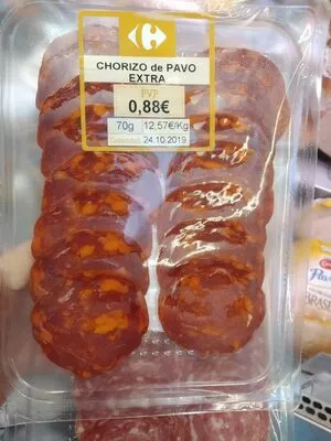 Chorizo de pavo extra Carrefour , code 8431876274882