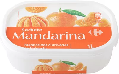 Sorbete de mandarina Carrefour , code 8431876275131