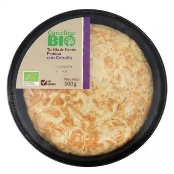 Tortilla cebolla Carrefour,  Carrefour bio 500 g, code 8431876277418