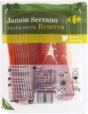 Jamon Serrano Reserva Loncha Carrefour , code 8431876277760