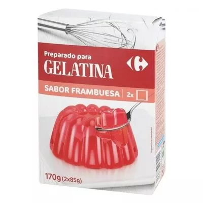 Preparado postre gelatina frambuesa Carrefour , code 8431876279122