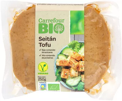 Seitan con tofu Carrefour,  Carrefour bio 250 g, code 8431876280111