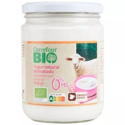 Yogur oveja natural desnatado Carrefour, Carrefour bio , code 8431876281408