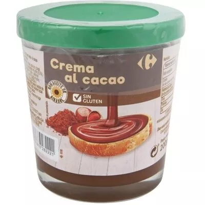 Crema de cacao y avellanas Carrefour 200 g, code 8431876282221