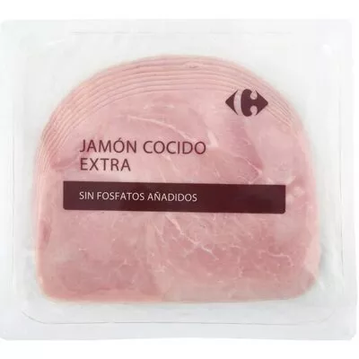 Jamon Cocido Extra Sin Fosfatos Carrefour 250 g, code 8431876282535