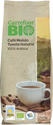 Café Molido Tueste Natural Carrefour 200 g, code 8431876282986