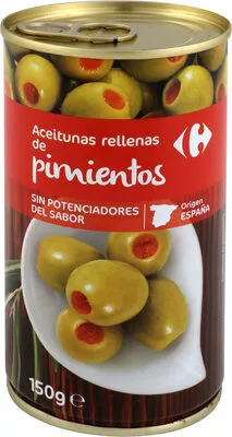 Aceitunas R/Pimiento Carrefour 150 g, code 8431876283280