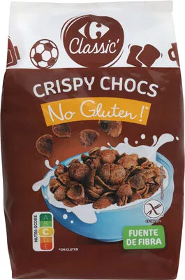 Cereales crispy chocolate sin gluten Carrefour , code 8431876289091