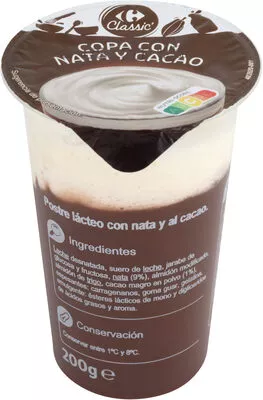 Copa con nata y cacao Carrefour , code 8431876289923