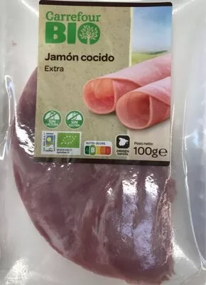 Jamon cocido extra Carrefour Bio , code 8431876291056