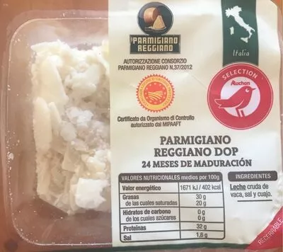 Parmigiano Reggiano Dop Auchan , code 8432022000966