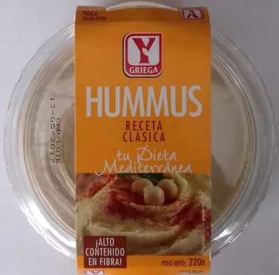 Hummus Receta clásica YGriega 220 g, code 8432089114163