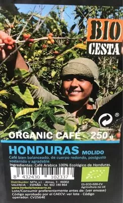 Organic café Honduras molido Bio Cesta , code 8432430102337