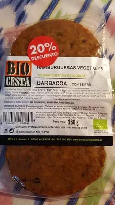 Hamburguesa vegetal Bio Cesta 160 g, code 8432430108841