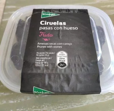 Ciruelas pasas con hueso tarrina 350 g El Corte Inglés , code 8433329015738