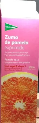 Zumo de pomelo rosa zumo exprimido El Corte Inglés 1 l, code 8433329033060