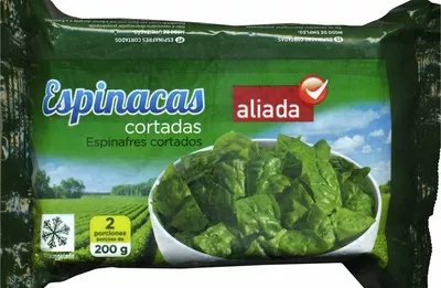 Espinacas cortadas congeladas Aliada 400 g (2 x 200 g), code 8433329034340