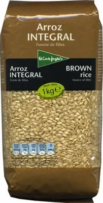 Arroz redondo integral El Corte Inglés 1 Kg, code 8433329045445