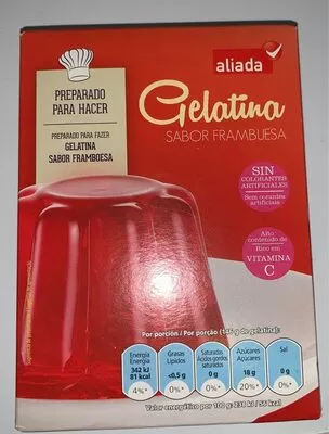 Preparado para Gelatina sabor frambuesa Aliada , code 8433329051989