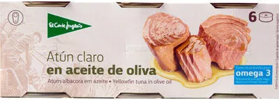 Atún claro en aceite de oliva El Corte Inglés 6, code 8433329070614