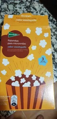 Palomitas sabor a mantequilla El Corte Inglés 13 x 100 g, code 8433329075077