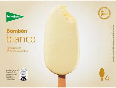 Bombón helado de chocolate blanco sin gluten El Corte Ingles , code 8433329081962