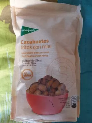 Cacahuetes fritos con miel sin gluten El Corte Inglés 150 g, code 8433329088664