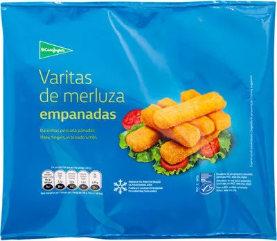 Varitas de merluza empanadas El Corte Ingles , code 8433329091107