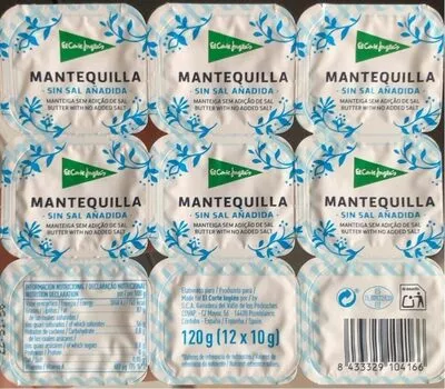 Mantequilla el corte ingles , code 8433329104166