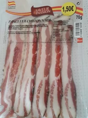 Pancetta chiffonade  , code 8433635184159