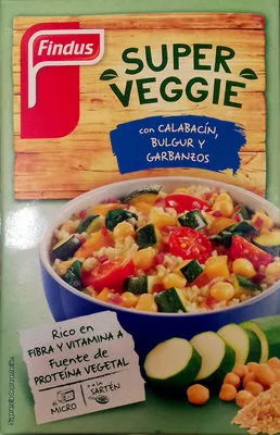 Super Veggie con calabacín, bulgur y garbanzos Findus 400 g, code 8434702000570