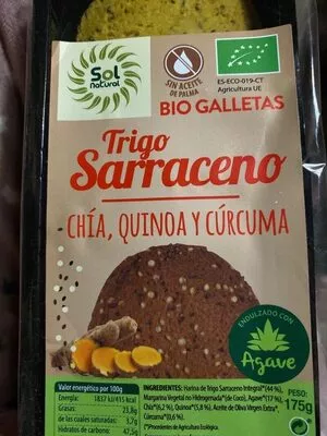 Trogo Sarraceno Chía, Quinoa y Cúrcuma Sol Natural , code 8435037806639