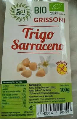 Grissoni trigo sarraceno  , code 8435037806790