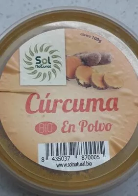 Cúrcuma en polvo Sol Natural 100 g, code 8435037870005