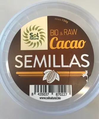 Bio & Raw Cacao Sol Natural 150 g, code 8435037870227