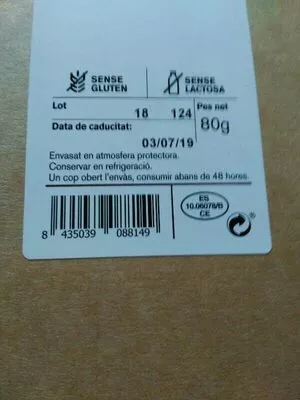 Jamón Curado Duroc ametller origen , code 8435039088149