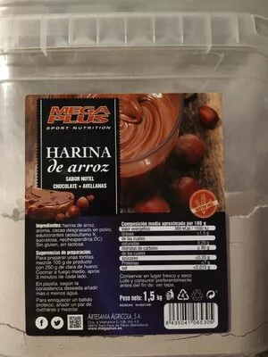 Harina de arroz Mega Plus , code 8435041065305