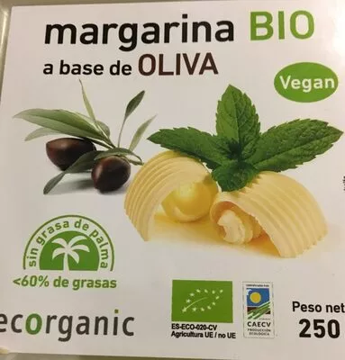 Margarina bio a base de oliva Ecorganic , code 8435107630041