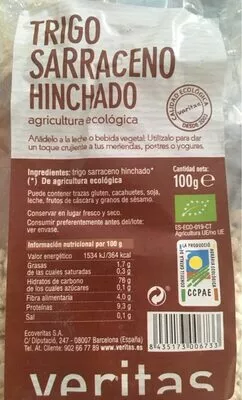 Trigo Sarraceno Hinchado  100 g, code 8435173006733