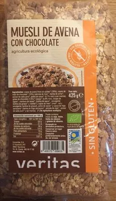 Muesli de avena con chocolate Veritas 425 g, code 8435173009635