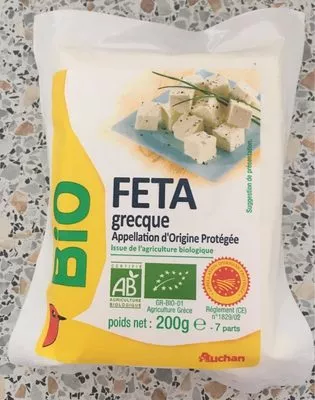 Feta grecque AOP Auchan , code 8435177025914