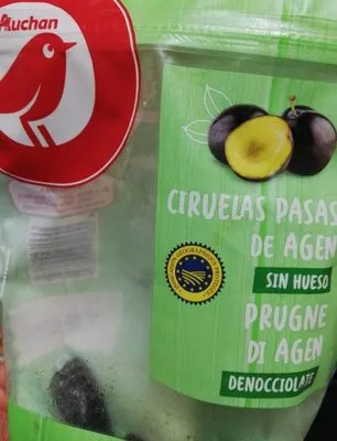 Ciruelas pasas de agen sin hueso Auchan , code 8435177057632