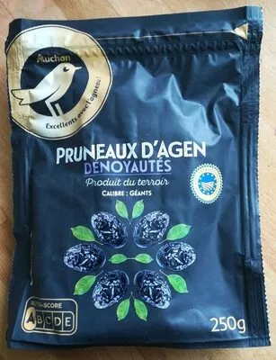 Pruneaux d'Agen dénoyautés Auchan 250 g, code 8435177058318