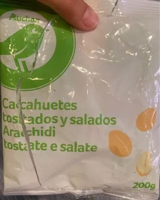 Cacahuetes tostados y salados Auchan 200 g, code 8435177059254