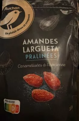 Amandes Largueta Pralinées Auchan , code 8435177061103